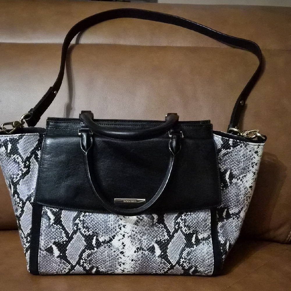 Brahmin Taylor Moonscape Willougby Snakeskin Tote